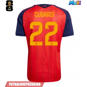 Lacne Muži Futbalové dres Španielsko Pau Cubarsi #22 MS 2026 Krátky Rukáv - Domáci